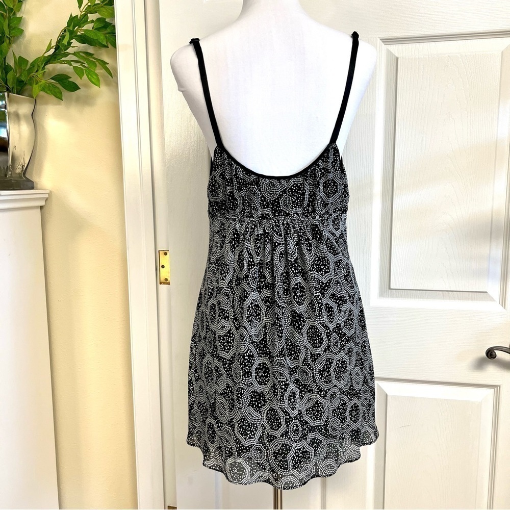 Oscar De La Renta Y2K babydoll Women’s black floral lace slip dress Pink Label L - Picture 7 of 9